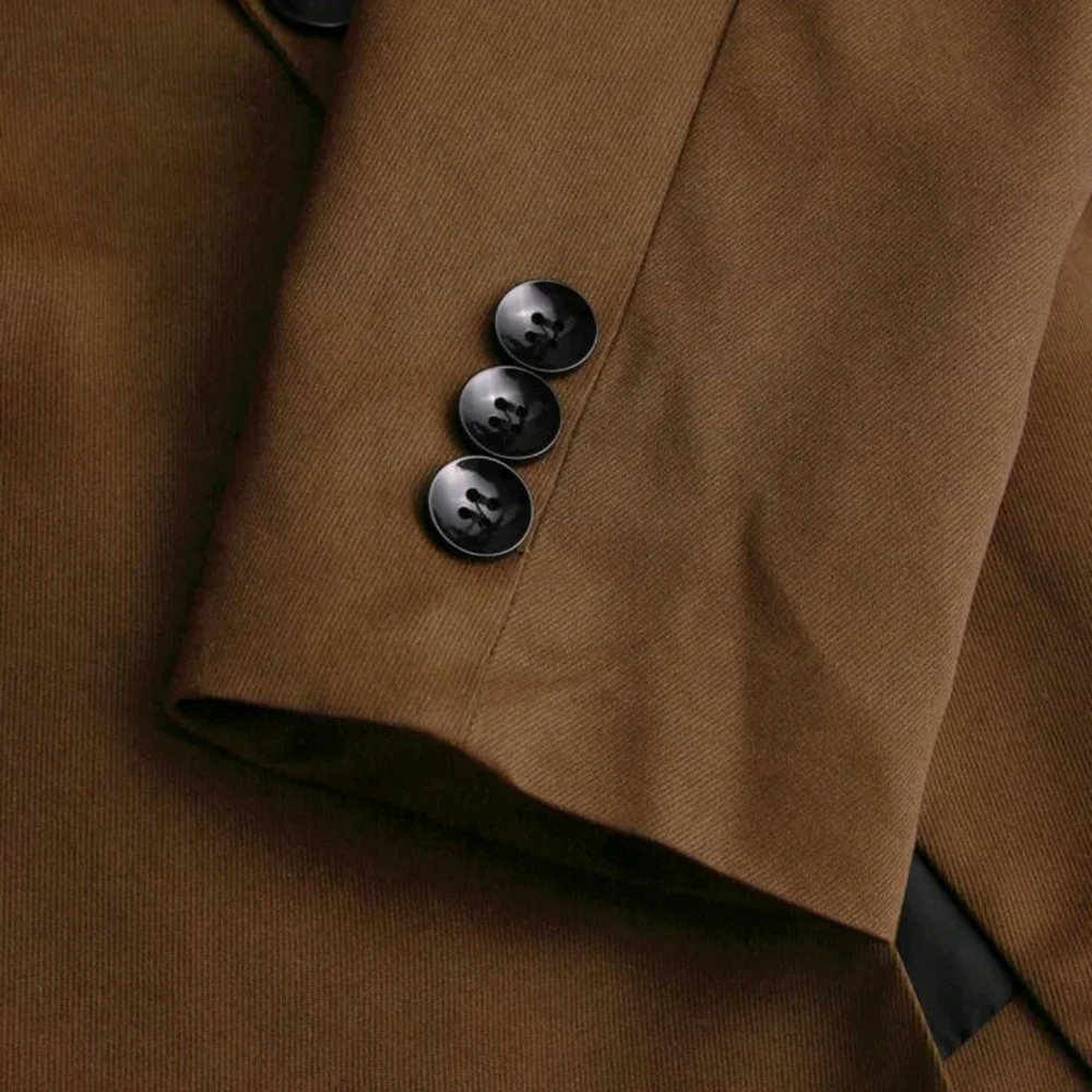 Men's Plain And Simple Daily Long Sleeve Suit With Long Pants - Picture 4 of 5